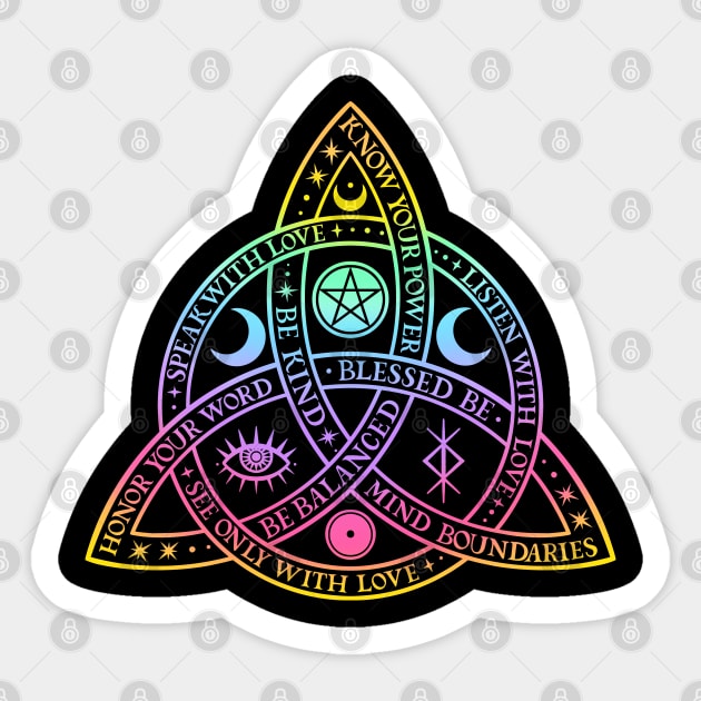 Triquetra Sticker by OccultOmaStore